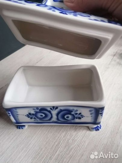Шкатулка гжель