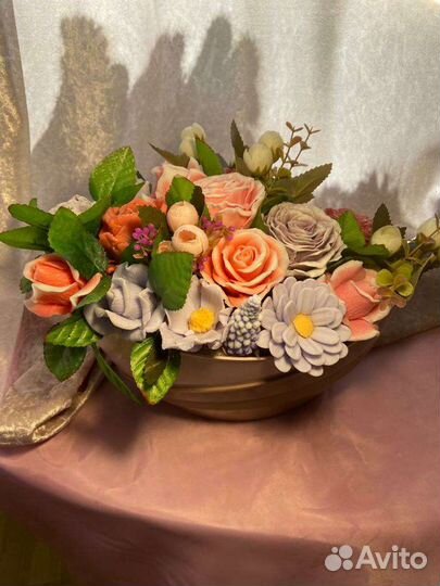 Букеты и поделки из мыла