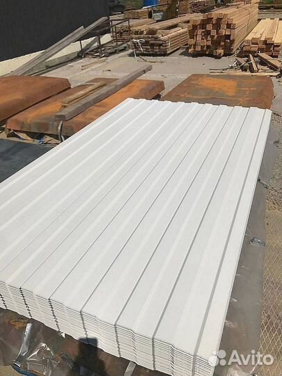 Профнастил белый некондиция цена за метр