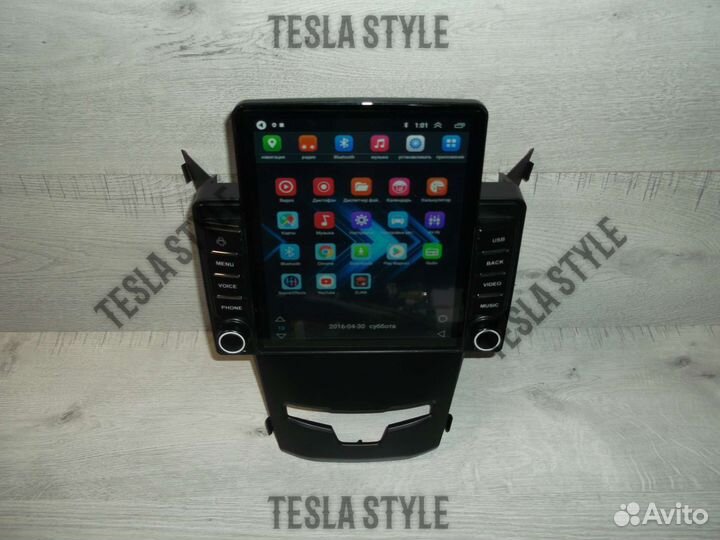 Магнитола на SsangYong Actyon Tesla Android