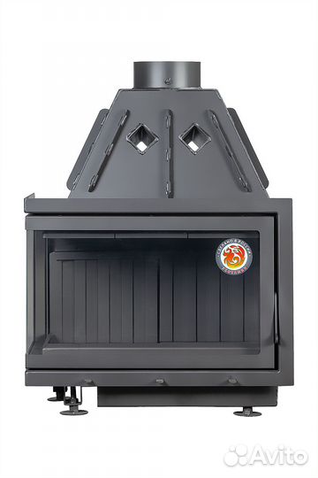 Камин Экокамин Альфа 700 R два стекла правая