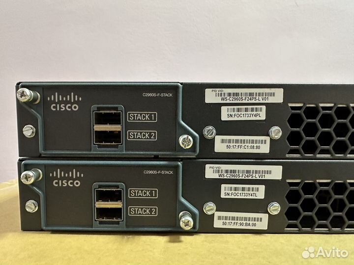 Коммутатор Cisco WS-C2960S-F24PS-L PoE+