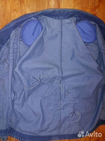 Пиджак, куртка женская 52/54 джинсы с украшением