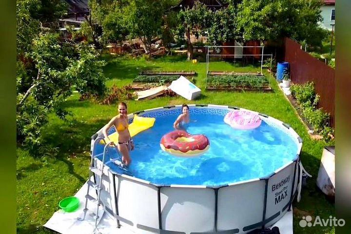 Каркасный бассейн 457х107 полный комплект новый