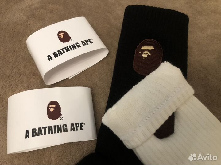 Носки белые Bape