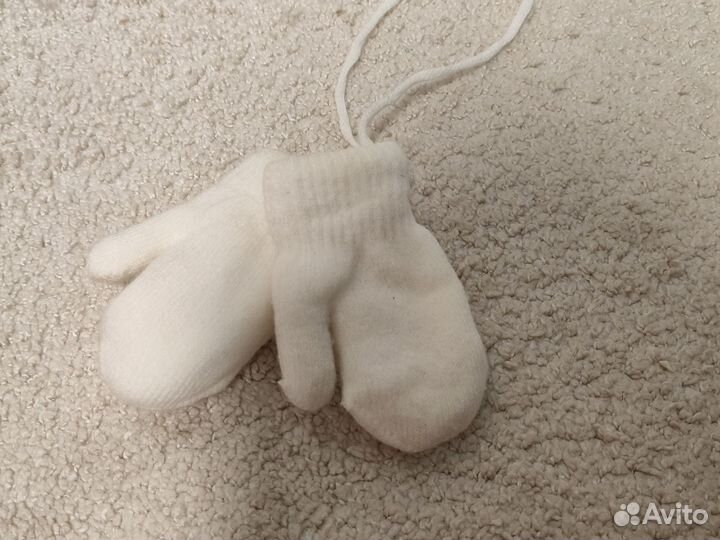 Тёплые варежки на 1-1, 5 года