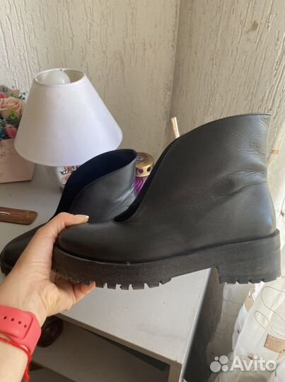 Полусапожки натуральная кожа