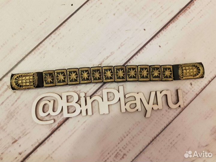 Чётки Перекидные 11 бус Свеча/Решётка чёрный