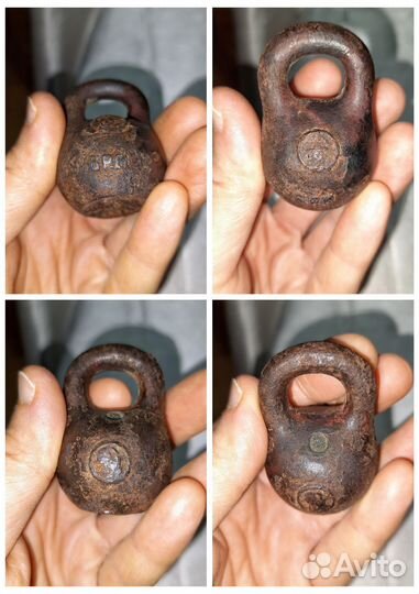 Гирьки весовые 2 фунта и полфунта до 1917 года