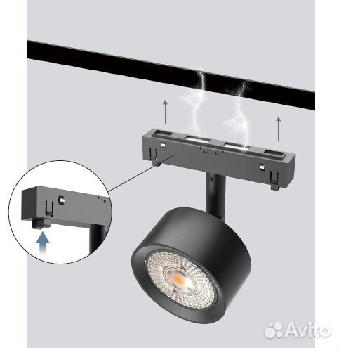 Светильник магнитный трековый Boho Moon 10 Вт