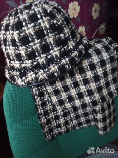 Шляпа женская с шарфом