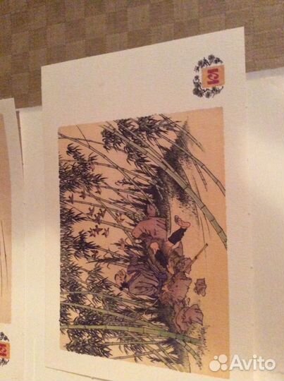 Набор открыток (8 штук ), иллюстрации Л.Казбекова