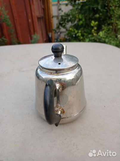 Чайник заварной СССР Мельхиор