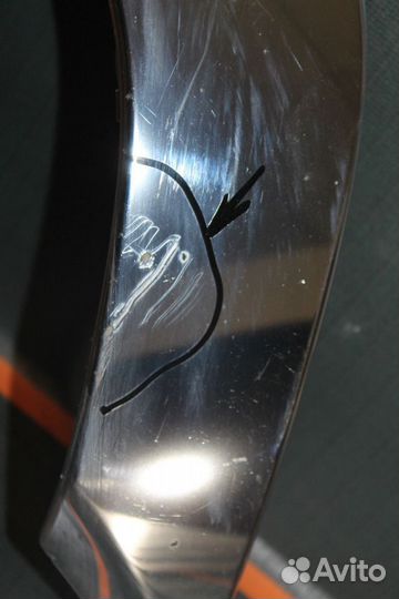 Накладка заднего бампера хром - Mercedes-Benz