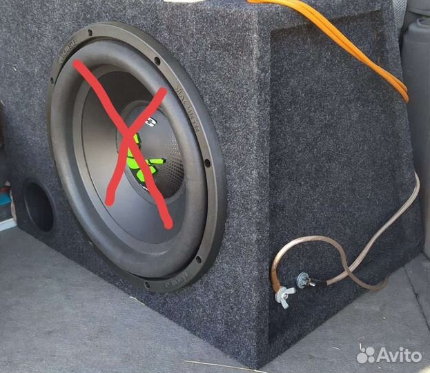 Короб для сабвуфера 12 на трубе