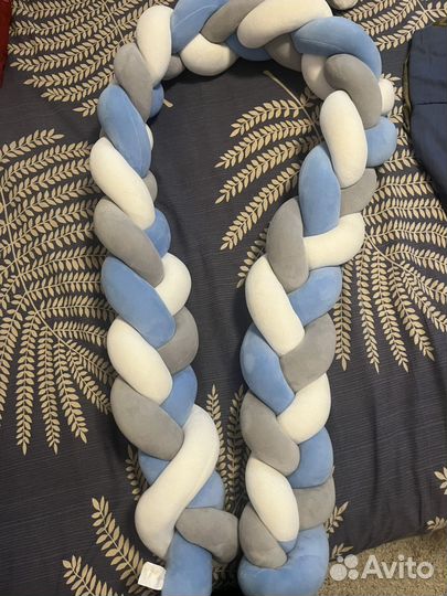 Бортик коса в кроватку