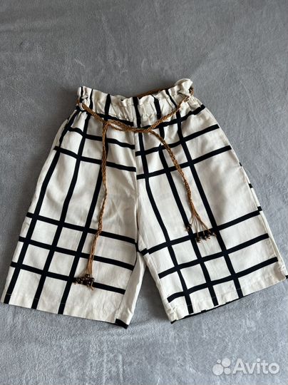 Шорты бермуды Италия Lumina вискоза лен