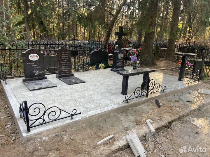 Изготовление и установка памятников на кладбище