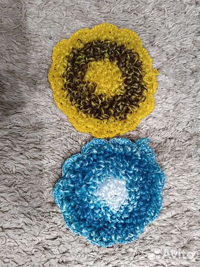 Мочалки ручной вязки