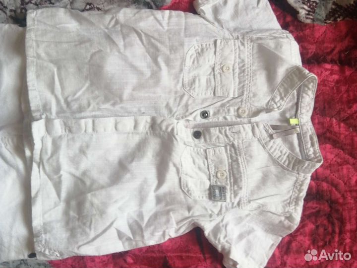 Рубашка белая для мальчиков