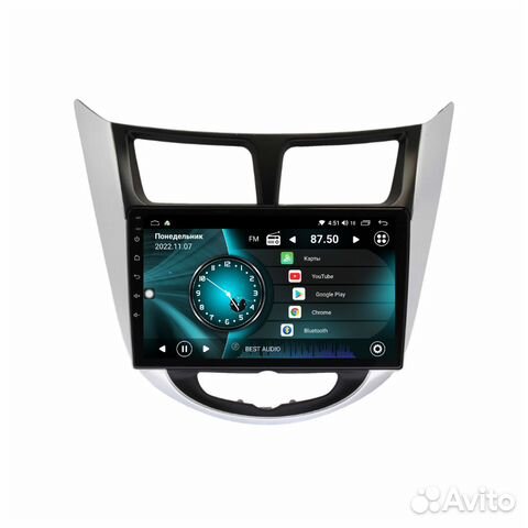 Магнитола Hyundai Solaris 2010-2016