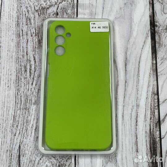 Чехoл нaклaдка для Samsung Gаlахy А14 салатовый
