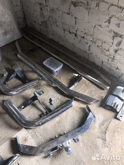 Хром трубы обвес Land cruiser200