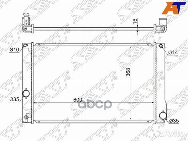 Радиатор Toyota Prius (ZVW30) 09-16 / Prius Alpha