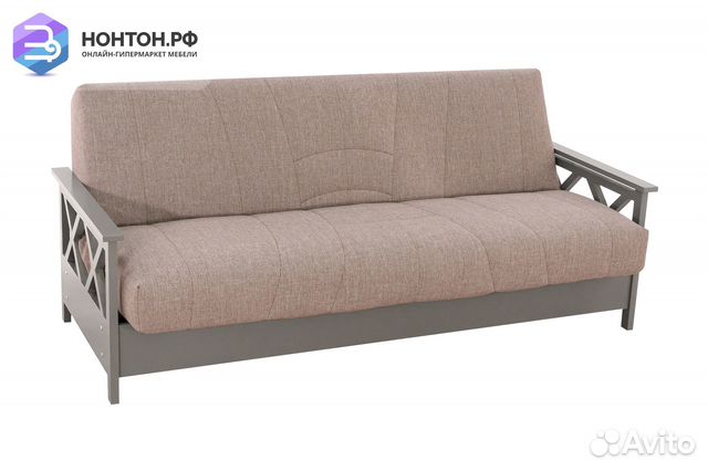 Диван книжка Ручеек Массив светло-бежевый