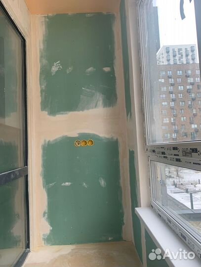 Обшивка балконов гипроком