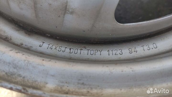 Диски штампованные Volkswagen r14