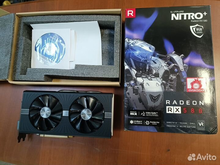 Видеокарта Sapphire rx 580 Nitro 8gb