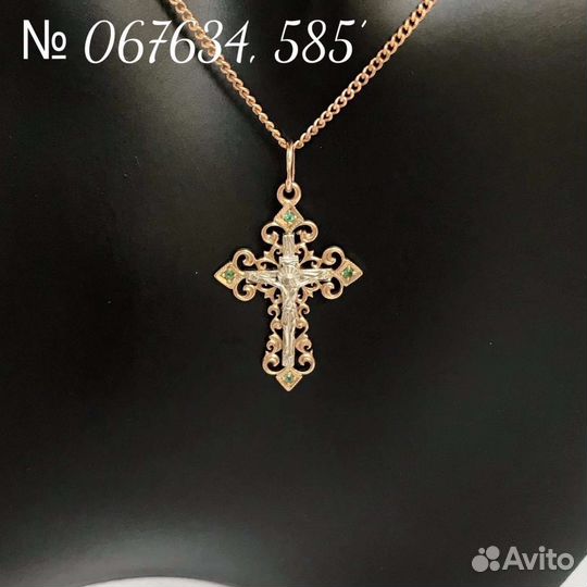 Крест золото 585' пробы № 067634
