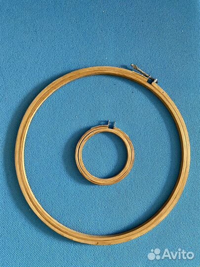 Пяльца деревянные с зажимом крючки мулине