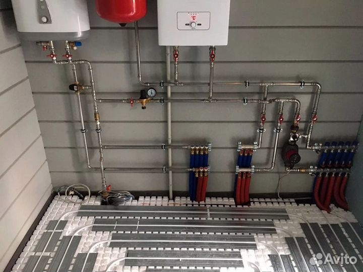 Монтаж тёплых полов и водоснабжения под ключ