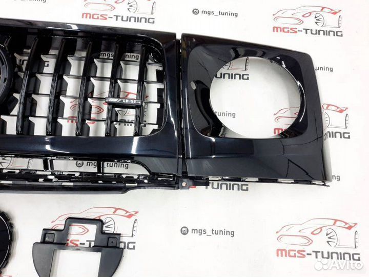 Решетка + очки All Black G-Class w464 AMG 2018+