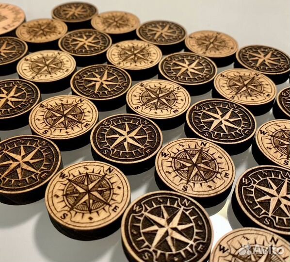 Фишки для нард и шашек 30 - 33 мм