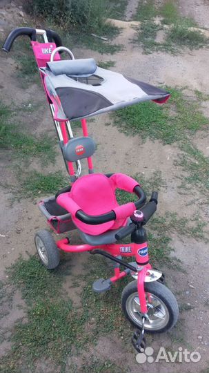 Детский велосипед-коляска для маленькой принцессы