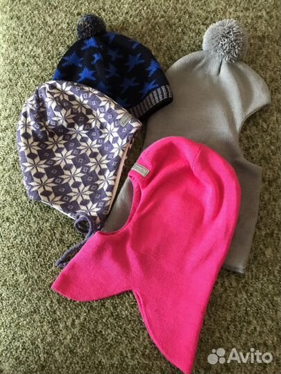 Шапочки для мальчика и девочки на весну