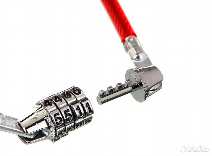 Замок велосипедный тросовый с кодом 8х650мм