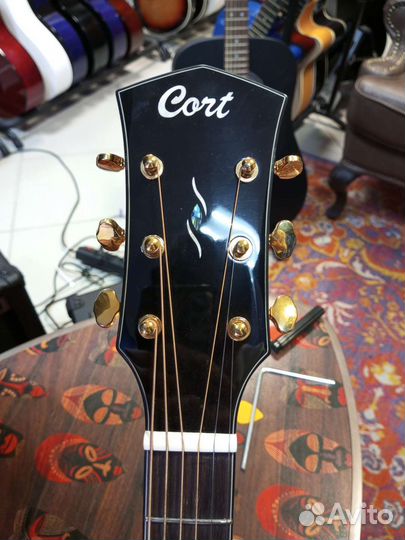 Гитара Cort gold d6+кейс комплект