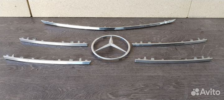 Хром решетки радиатора на мерседес w164 ML