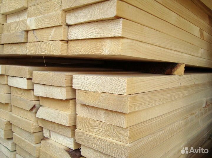 Доска обрезная сухая строганная 45х146х6000