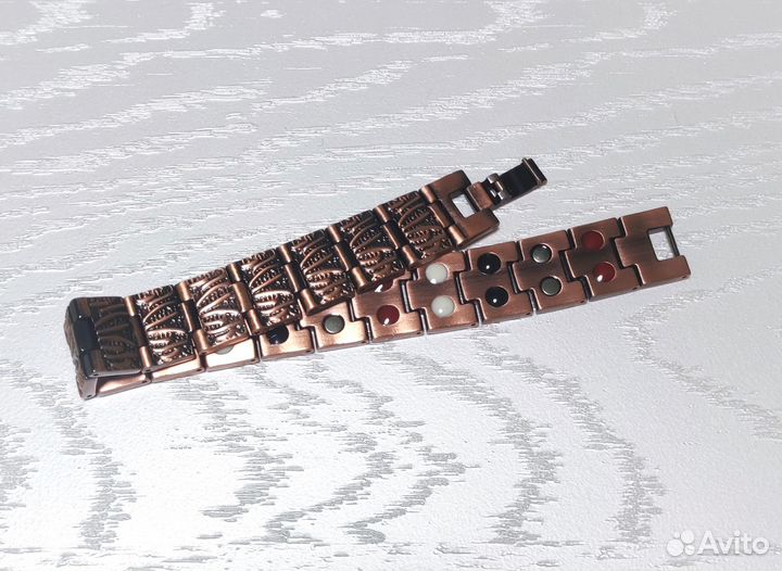 Медный мужской браслет