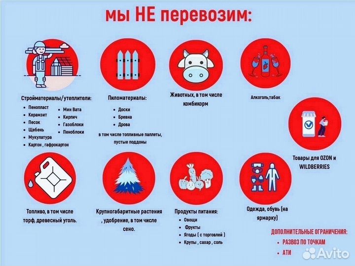 Грузоперевозки от 200кг и 200км