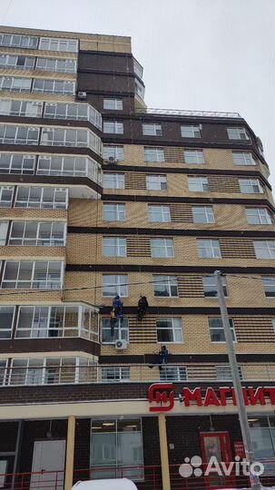 Промышленный Альпинист, ремонт панельных швов