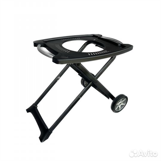Стол подставка для гриля складная колесная металл