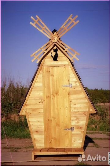 Дачный туалет деревянный TVP567