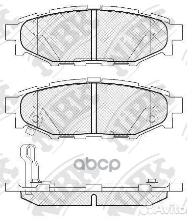 Колодки тормозные дисковые зад PN7501 NiBK