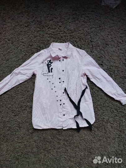 Рубашка для девочки 140